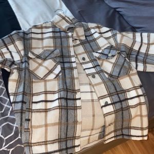 Zara flannel shacket